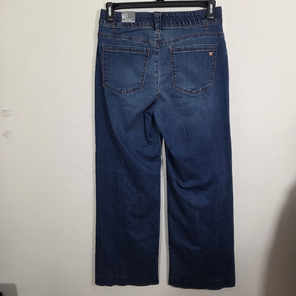 NWT Wit & Wisdom Sam Jeans High Rise Wide Leg Ab Solution Democracy Size 10 - Picture 8 of 13